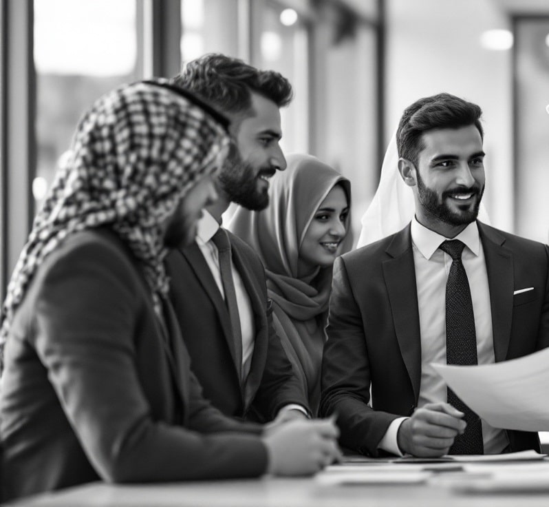 Median Global's professional team in Oman providing global commercial services